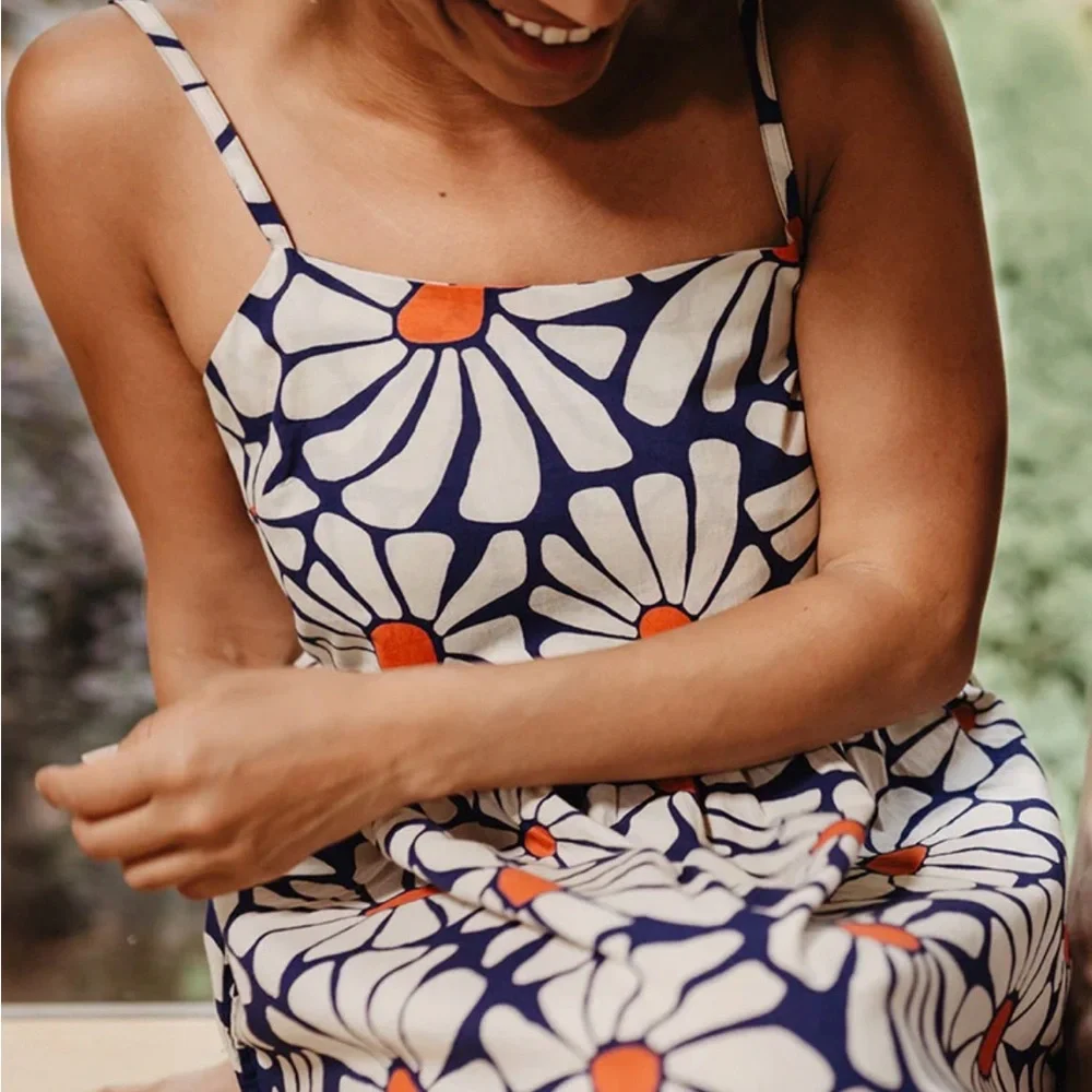 Mata Traders Sofia Midi Dress in Navy Floral in size XL - Picture 2 of 13